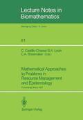 Mathematical Approaches to Problems in Resource Management and Epidemiology