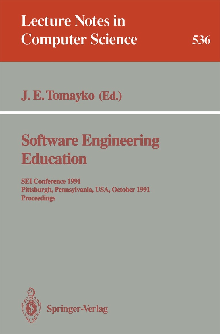 James E. Tomayko - Software Engineering Education, Häftad