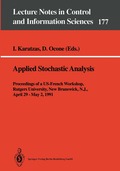 Applied Stochastic Analysis