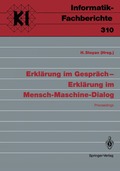 Erklärung im Gespräch - Erklärung im Mensch-Maschine-Dialog