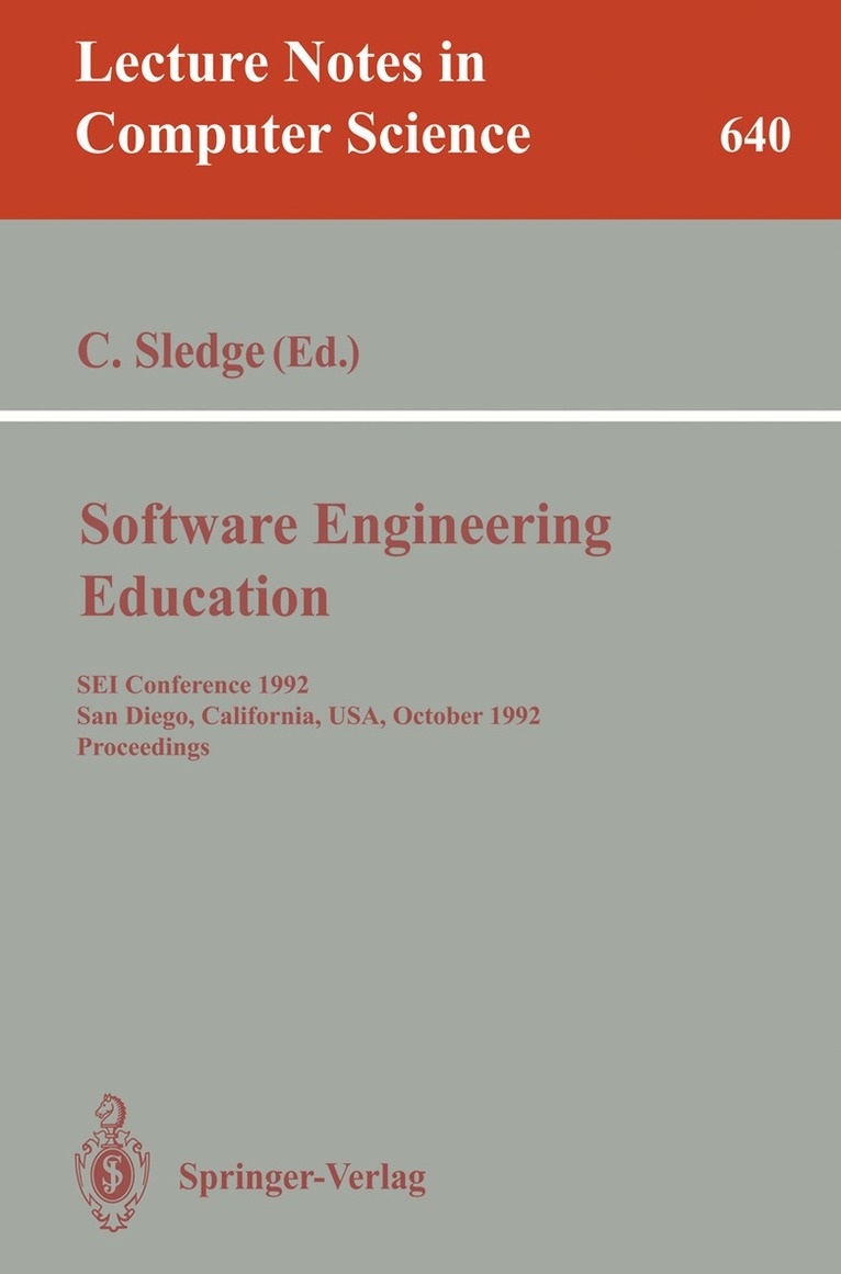 Carol Sledge - Software Engineering Education, Häftad