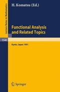 Functional Analysis and Related Topics, 1991