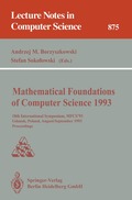 Mathematical Foundations of Computer Science 1993