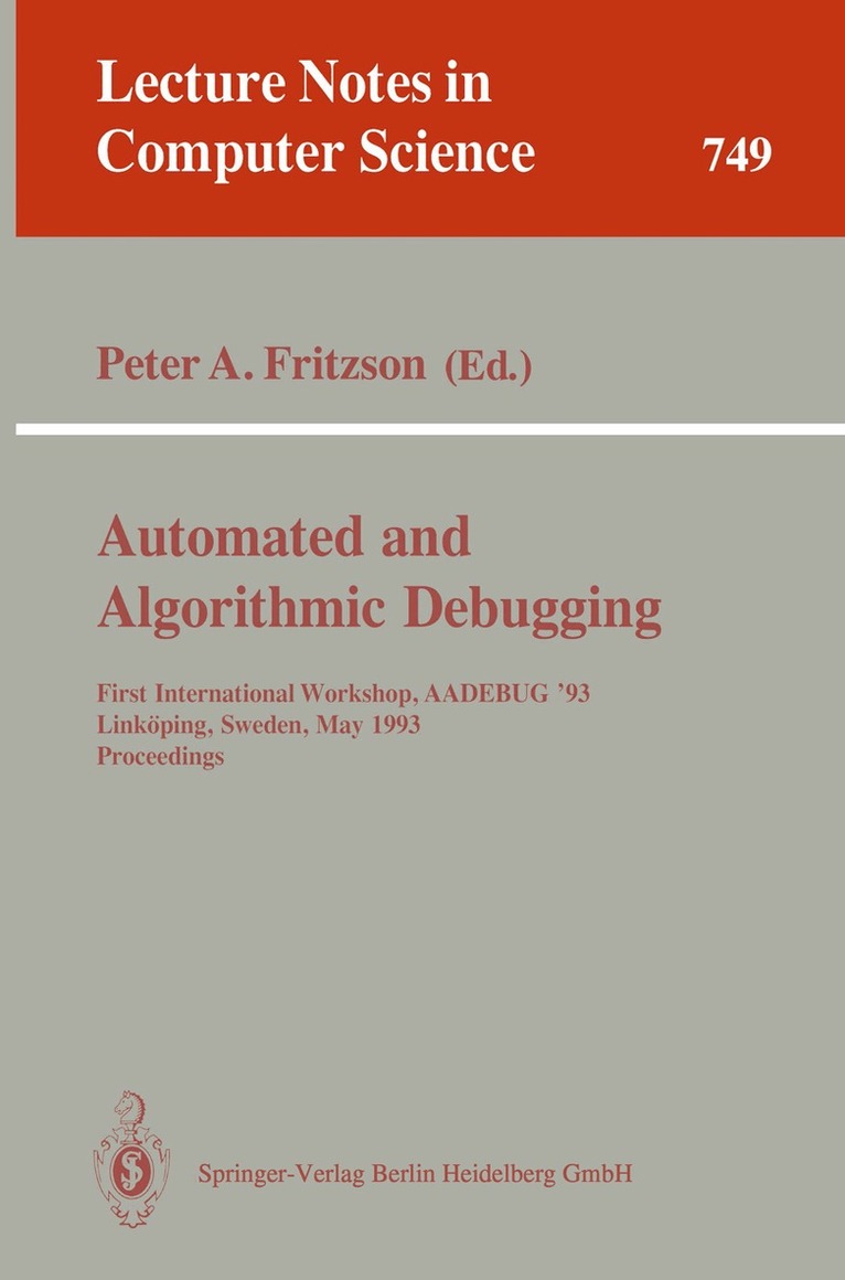 Peter A. Fritzson - Automated and Algorithmic Debugging, Häftad
