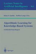 Algorithmic Learning for Knowledge-Based Systems
