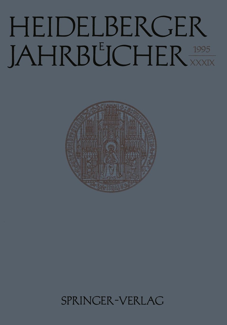 Reiner Wiehl, Reiner Wiehl - Heidelberger Jahrbücher, Häftad