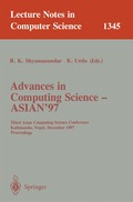 Advances in Computing Science - ASIAN'97