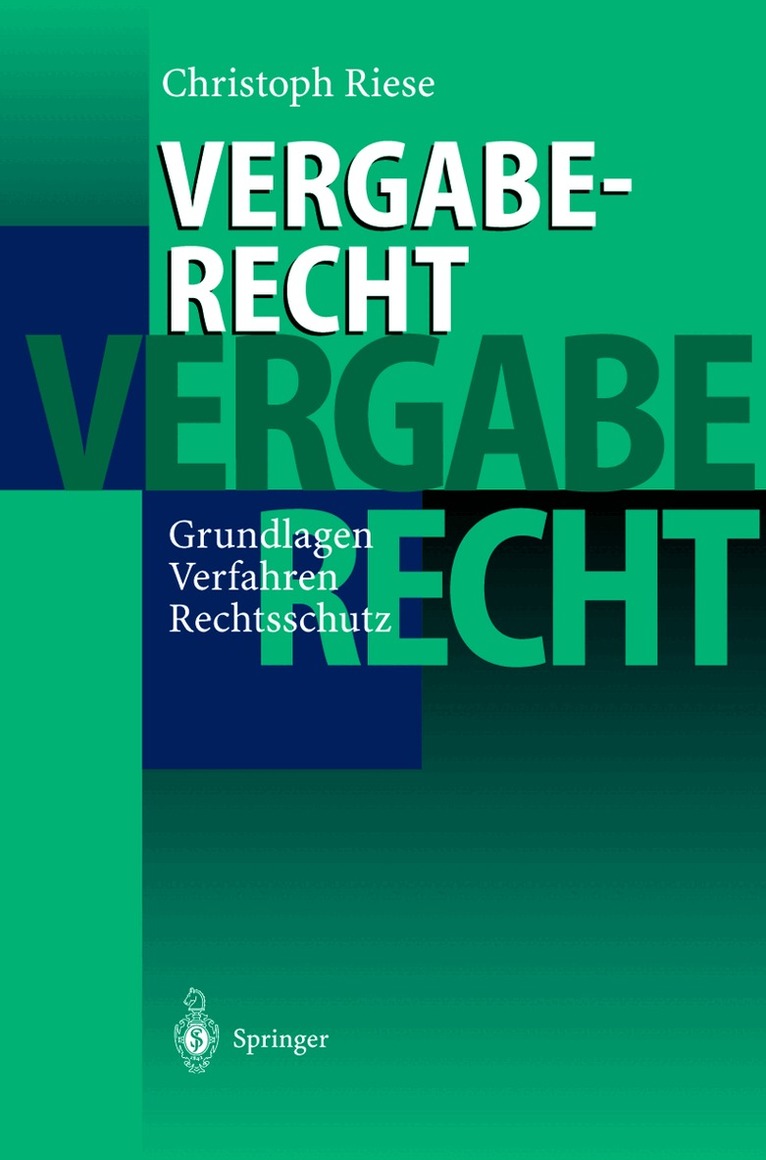 Christoph Riese - Vergaberecht, Häftad. Tillgänglighet: Lägg i varukorg