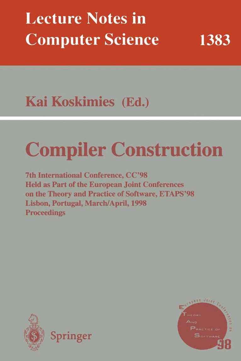 Kai Koskimies - Compiler Construction, Häftad