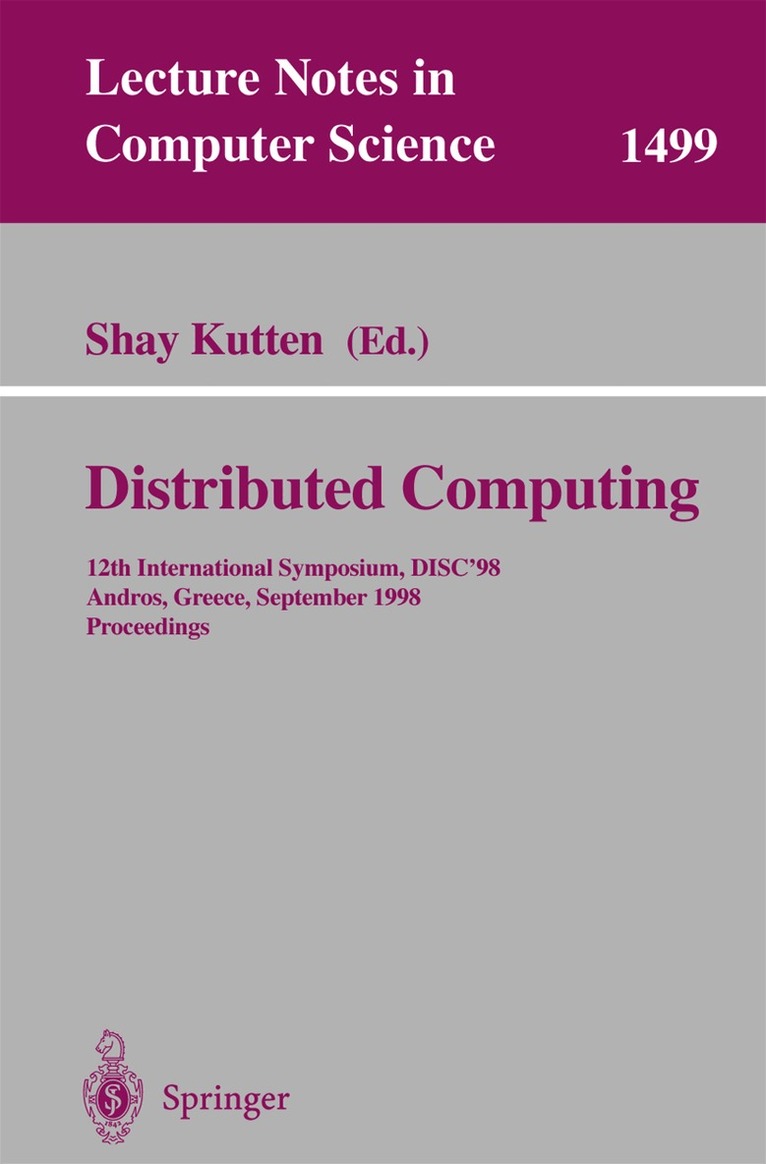 Shay Kutten - Distributed Computing, Häftad