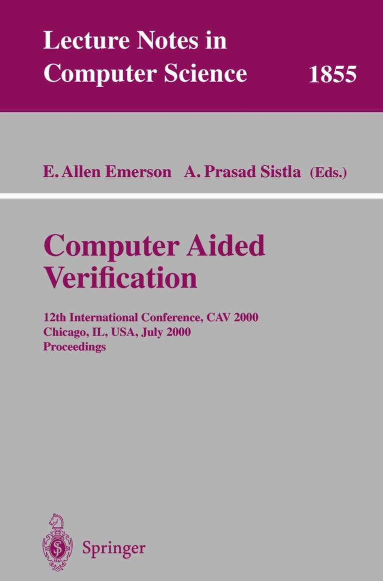 E. Allen Emerson, A. Prasad Sistla - Computer Aided Verification, Häftad