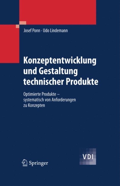 Udo Lindemann, Josef Ponn - Konzeptentwicklung und Gestaltung technischer Produkte, E-bok