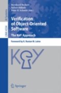 Verification of Object-Oriented Software. The KeY Approach