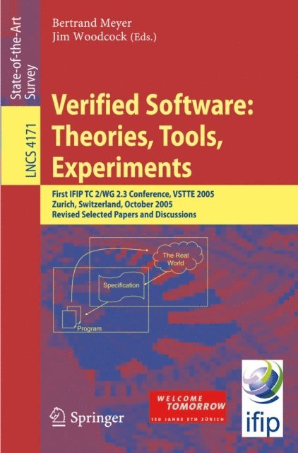 Jim Woodcock, Bertrand Meyer - Verified Software: Theories, Tools, Experiments, E-bok