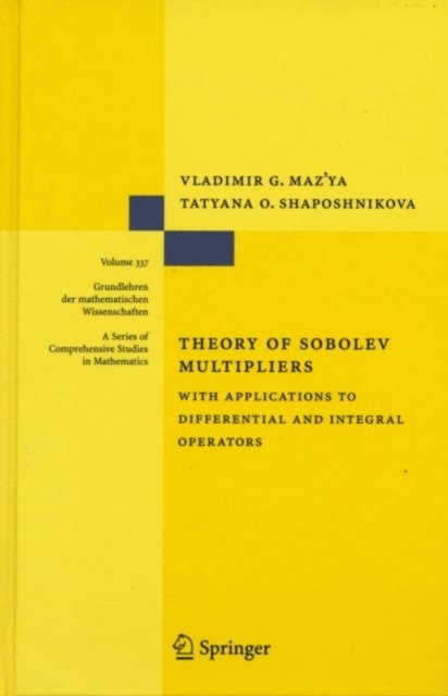 Tatyana O. Shaposhnikova, Vladimir Maz'ya - Theory of Sobolev Multipliers, E-bok