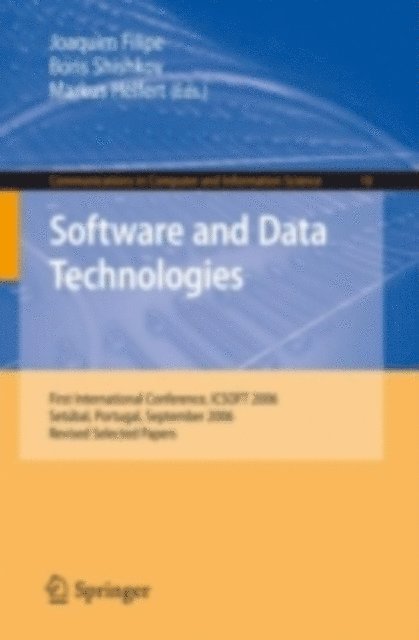 Markus Helfert, Boris Shishkov, Joaquim Filipe - Software and Data Technologies, E-bok