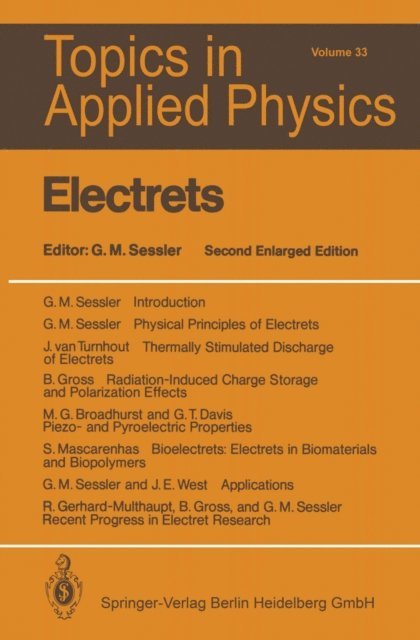 Gerhard M. Sessler - Electrets, E-bok