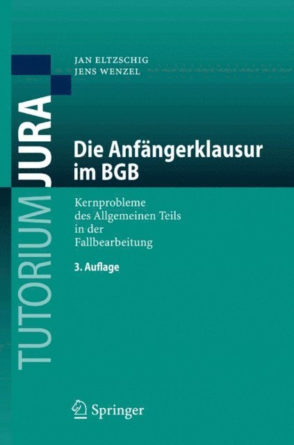 Jens Wenzel, Jan Eltzschig - Die Anfängerklausur im BGB, E-bok