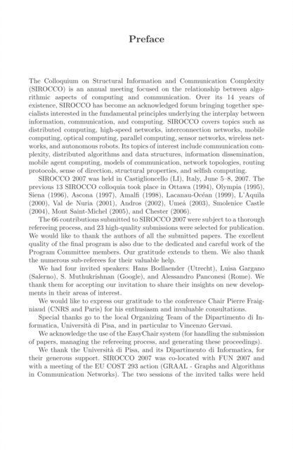 Shmuel Zaks, Giuseppe Prencipe - Structural Information and Communication Complexity, E-bok