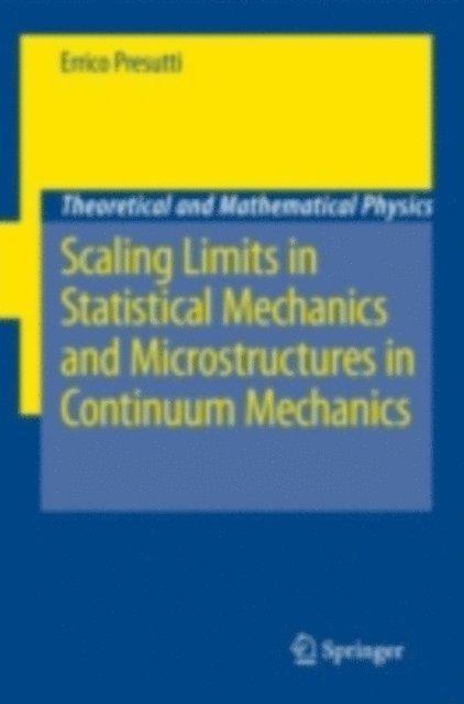 Errico Presutti - Scaling Limits in Statistical Mechanics and Microstructures in Continuum Mechanics, E-bok