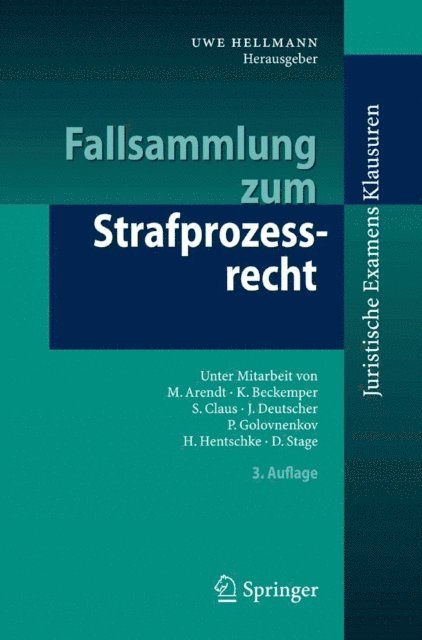 Uwe Hellmann - Fallsammlung zum Strafprozessrecht, E-bok
