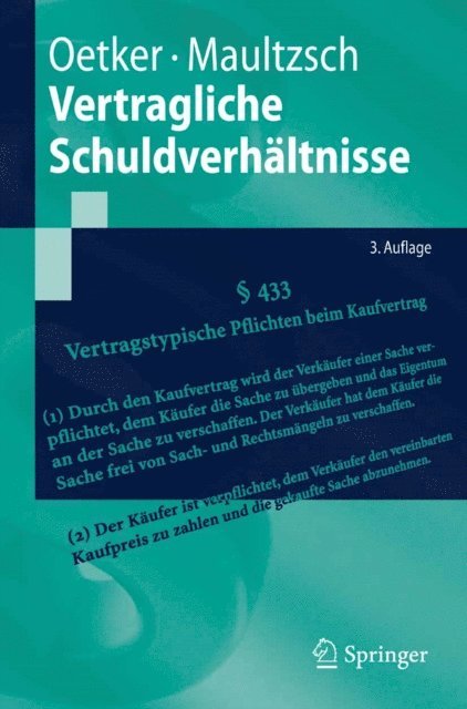 Felix Maultzsch, Hartmut Oetker - Vertragliche Schuldverhältnisse, E-bok