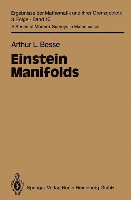 Arthur L. Besse - Einstein Manifolds, E-bok