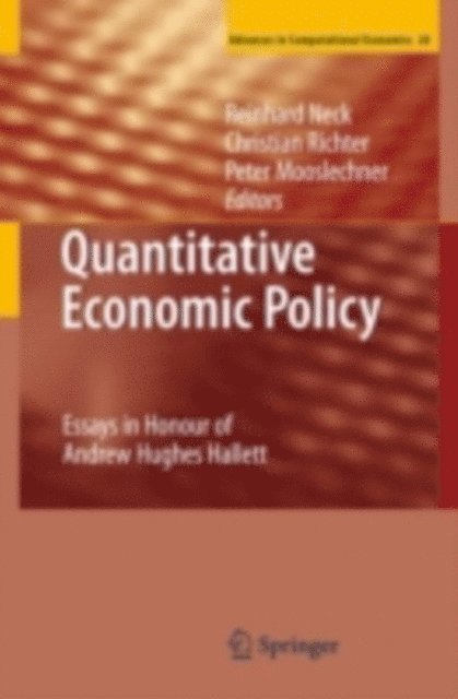 Peter Mooslechner, Christian Richter, Reinhard Neck - Quantitative Economic Policy, E-bok