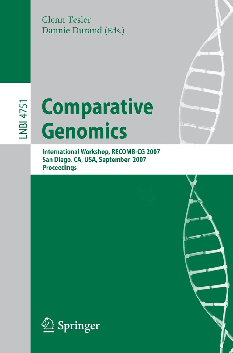 Glenn Tesler, Dannie Durand - Comparative Genomics, Häftad