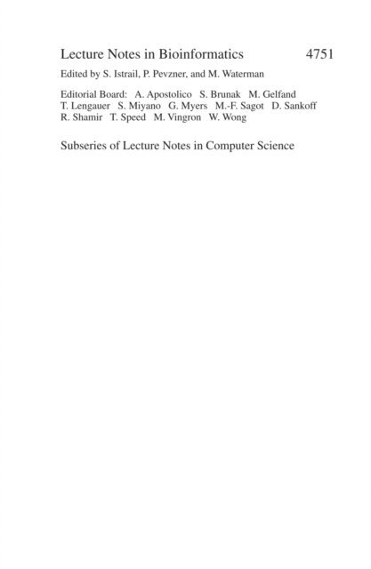 Dannie Durand, Glenn Tesler - Comparative Genomics, E-bok