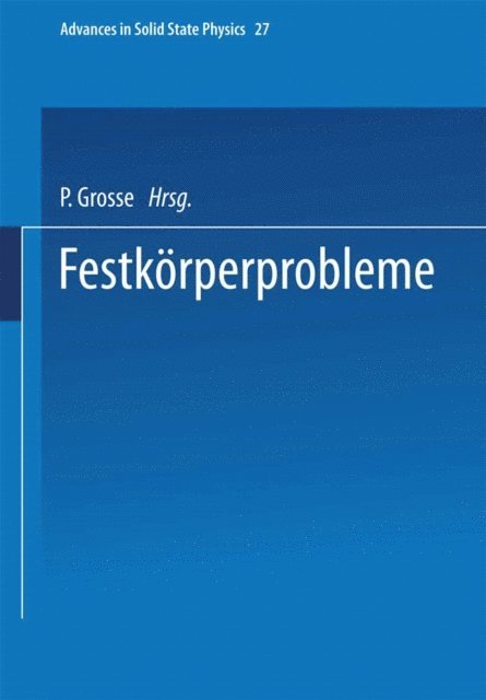 P. Grosse - Festkorperprobleme, E-bok