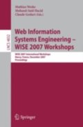 Web Information Systems Engineering - WISE 2007 Workshops