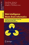 Web Intelligence Meets Brain Informatics