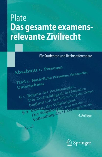 Jurgen Plate - Das gesamte examensrelevante Zivilrecht, E-bok