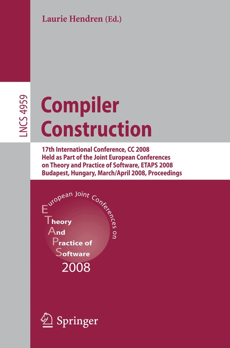 Laurie Hendren - Compiler Construction, Häftad