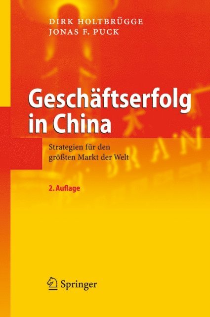 Jonas F. Puck, Dirk Holtbrugge - Geschäftserfolg in China, E-bok