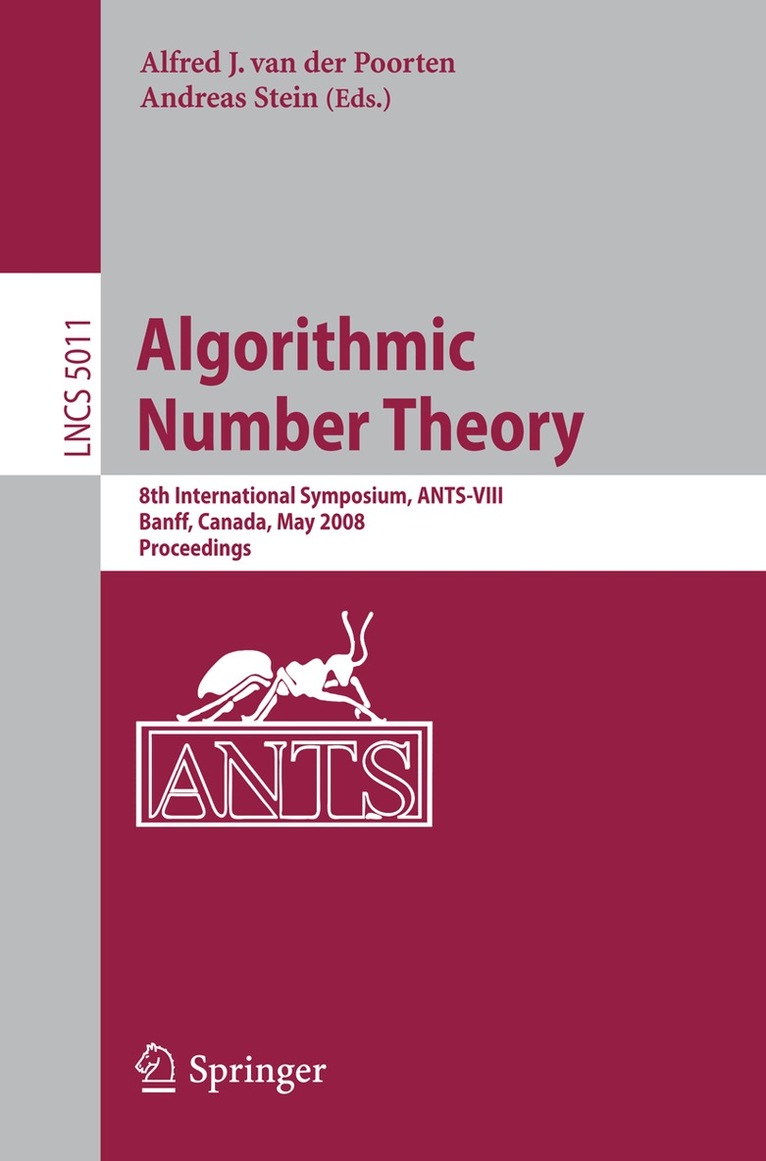Alf J. van der Poorten, Andreas Stein - Algorithmic Number Theory, Häftad. Tillgänglighet: Lägg i varukorg