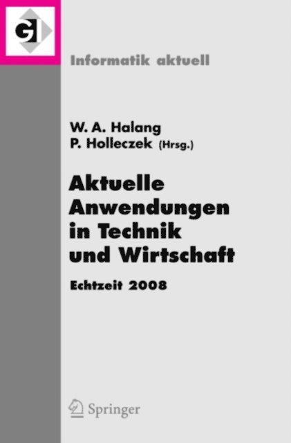 Peter Holleczek - Aktuelle Anwendungen in Technik und Wirtschaft Echtzeit 2008, E-bok