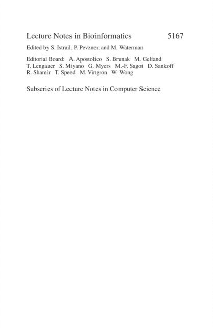Natalia F. Martins, Mark Craven, Ana L.C. Bazzan - Advances in Bioinformatics and Computational Biology, E-bok