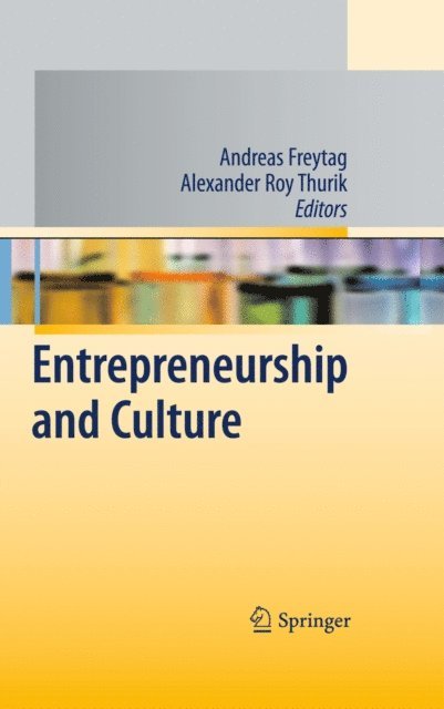 Roy Thurik, Andreas Freytag - Entrepreneurship and Culture, E-bok
