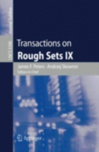 Henryk Rybinski - Transactions on Rough Sets IX, E-bok