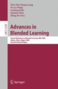 Advances in Blended Learning