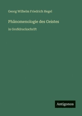 Georg Wilhelm Friedrich Hegel - Phänomenologie des Geistes, Häftad
