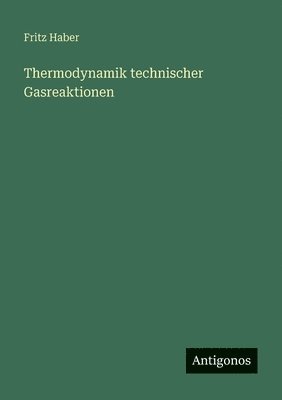 Fritz Haber - Thermodynamik technischer Gasreaktionen, Häftad