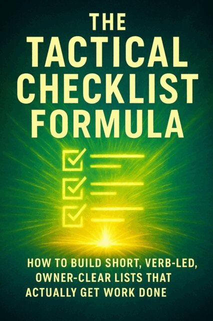 Thalia Brookstone - Tactical Checklist Formula, E-bok