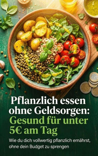 Janine Lorenz - Pflanzlich essen ohne Geldsorgen: Gesund fur unter 5  am Tag, E-bok