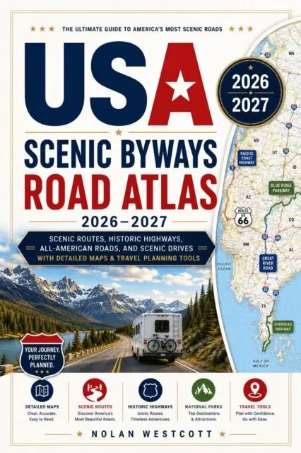 Nolan Westcott - USA Scenic Byways Road Atlas 2026-2027, E-bok. Tillgänglighet: Lägg i varukorg