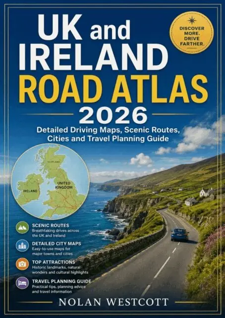 Nolan Westcott - UK and Ireland Road Atlas 2026, E-bok. Tillgänglighet: Lägg i varukorg