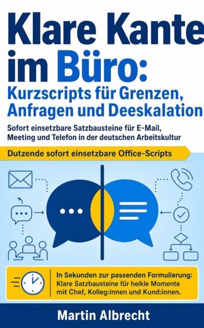 Martin Albrecht - Klare Kante im Buro: Kurzscripts fur Grenzen, Anfragen und Deeskalation, E-bok