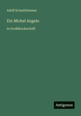 Adolf Schmitthenner - Michel Angelo, Häftad